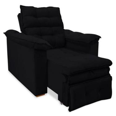 Imagem de poltrona Do Papai Reclinável Belagio cor:cinza - me, preto