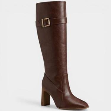 Imagem de Bota Vizzano Cano Alto Salto Listrado Feminina-Feminino