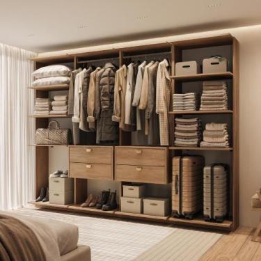 Imagem de Closet Modulado 4 Gavetas Alasca Freijó Carraro