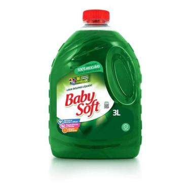 Imagem de Lava Roupas Líquido Baby Soft Total Max 3l Verde, 3L