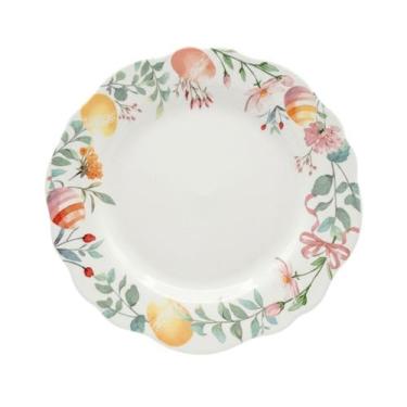 Imagem de Prato raso jantar ovos e flores 26cm páscoa tok da casa