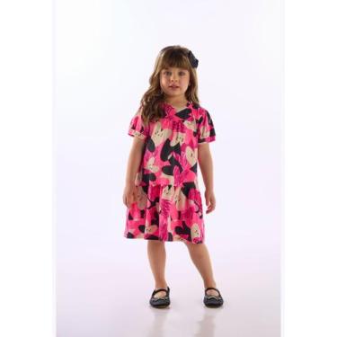 Imagem de Vestido Cotton Manga Bufante Up Baby, Rosa