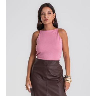 Imagem de Blusa Feminina De Alça Shine Endless Rosa, P, Rosa