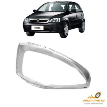 Imagem de Lente Farol Corsa Hatch Sedan 2003 2004 2005 2006 Á 2012 LADO DIREITO 