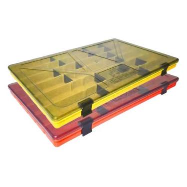 Imagem de Kit com 02 Estojos para Iscas EP Fishing Colors (Amarelo e Laranja, 22