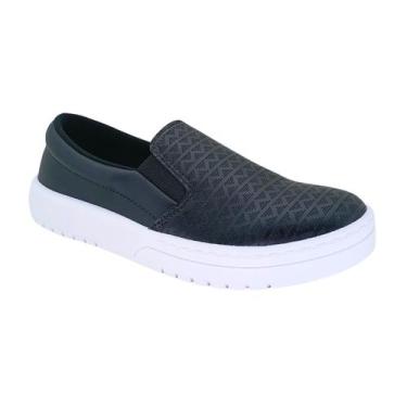 Imagem de Tênis Moleca Slip On 5791118 - Feminino Cor:PretoTamanho:37, Preto, 37