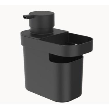 Imagem de Dispenser Detergente Organizador Pia Trium 650 ml preto Ou DT550