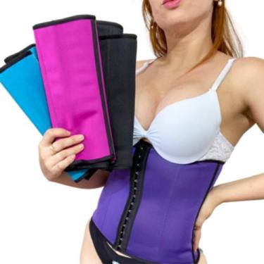 Imagem de Cinta Modeladora Redutora de Medidas Feminina Neoprene Colorida Femini