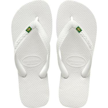 Imagem de Chinelo Havaianas Brasil Original, Branco, 33/34