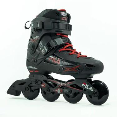 Imagem de Patins Profissional Houdini Vermelho Rodas 80mm Abec7 Com Freio, 40.5