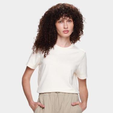 Imagem de Camiseta Lacoste Casual Feminina, Off white, G