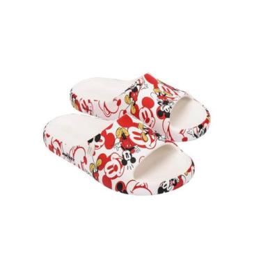 Imagem de Sandália Chinelo Infantil Melissa Free Print Mickey Feminino, Branco, 