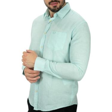 Imagem de Camisa Linho VersatiOld Azul Capri, XXL