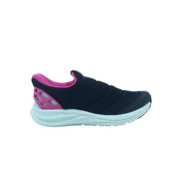 Imagem de Tênis infantil meninas kidy energy respitec  037-1125, Preto, Pink, 36