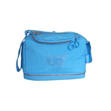 Imagem de Lancheira Termica 2 Compartimentos Up4you Crinkle Azul - Luxcel