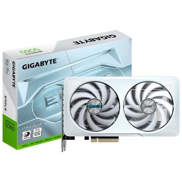 Imagem de Placa de Vídeo Geforce RTX5060 Eagle Oc Ice 8GB GDDR7 com Ray Tracing e DLSS 3.5 Gigabyte
