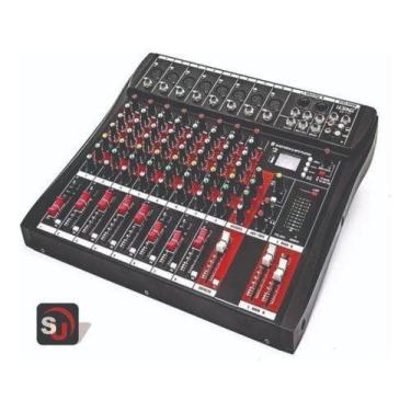 Imagem de Mesa De Som Lelong 711 Bluetooth Usb Mixer Mp3 Digital 8 Canais