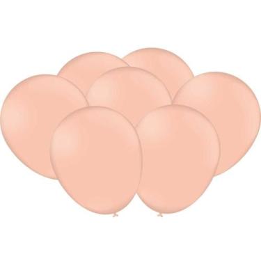 Imagem de Balão Candy Color Salmão Para Decoração Festa Número 9 - Fantasias Car