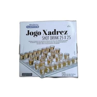 Imagem de Jogo de Xadrez Shot Drink 25x25 - Importado