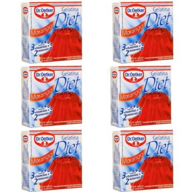 Imagem de Kit 6 Gelatina Diet 12g Sabores Dr. Oetker