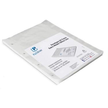 Imagem de Envelope Plastico Oficio 4FUROS EXTRA Medio 0,12 PCT.C/100 - Polibras
