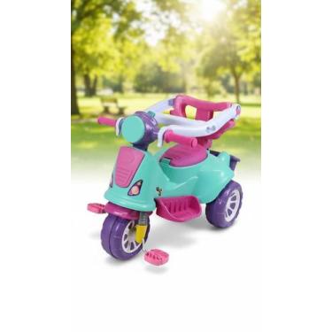 Imagem de Triciclo Infantil Com Haste De Passeio E Pedal 25kg - Congratulations 