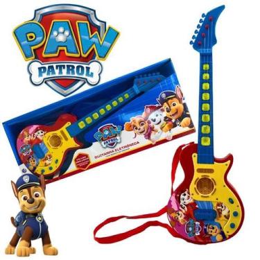 Imagem de Guitarra Patrulha Canina Brinquedo Musical Com Luzes