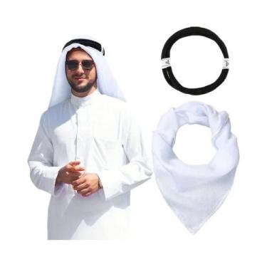 Imagem de Shemagh Keffiyeh Tático Árabe Para Deserto, Lenço De Cabeça Muçulmano,