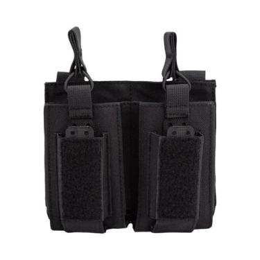 Imagem de Bolsa Tática Tripla Para Carregadores Molle, Suporte Universal De Cart