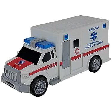 Imagem de Shiny Toys Carro De Ambulância Com Luz Som E Fricção - Escala 1:20