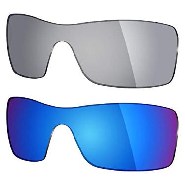 Imagem de Mryok 2 pares de lentes polarizadas de substituição para óculos de sol Oakley Batwolf – Opções