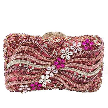 Imagem de Bolsas femininas de cristal para noite de festa de casamento com strass, Multirosa, Small