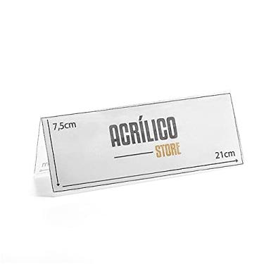 Imagem de Display Prisma de Mesa em acrílico 21x7,5cm