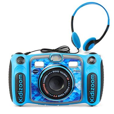 Imagem de VTech Câmera Selfie Digital Deluxe Kidizoom Duo 5.0 com MP3 Player e fones de ouvido, azul