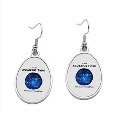 Imagem de It Squarius Things You Would t Understand 1 brinco – Brincos pendentes para meninas – Presente de festa de aniversário dos namorados, Metal, Sem pedras preciosas
