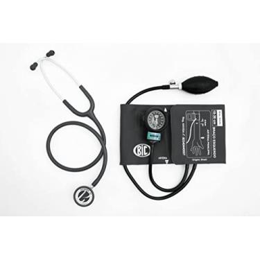 Imagem de Conjunto Estetoscópio e Esfigmomanômetro BIC New Innova Plus Cinza