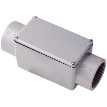 Imagem de Condulete fixo 2.1/2" tipo "C" - com tampa / rosca NPT / com pintura eletrostática a pó Tramontina