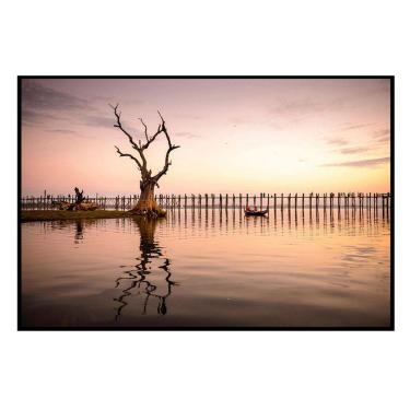 Imagem de Quadro Decorativo Barcelona Arvore Anoitecer Rx 60X90 Cm