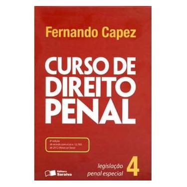 Imagem de Livro - Curso de Direito Penal: Legislação Penal Especial - Volume 4 - 8ª Edição - 2013 - Fernando Capez 