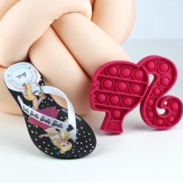 Imagem de Chinelo Infantil  Rasteira Menina Barbie Glam Pop It Grendene Kids 227