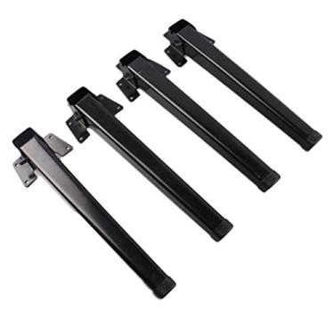 Imagem de Rluii Pernas dobráveis para mesa pequena/de cama e mesa portátil para laptop - Pernas de mesa de centro resistentes e fáceis de instalar (4 peças)