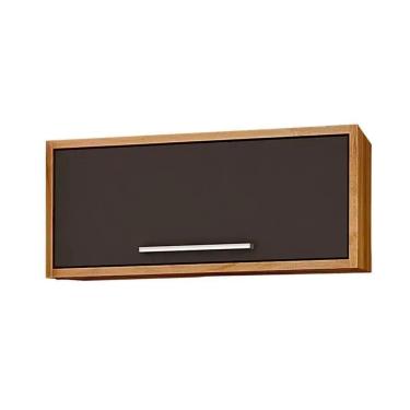 Imagem de Armário Aéreo de Geladeira Paris Sallêto Grafite Carvalho