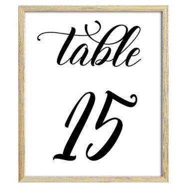 Imagem de Darling Souvenir Caligrafia 1-50 números de mesa decoração recepção de casamento cartões de mesa (10 x 15 cm)