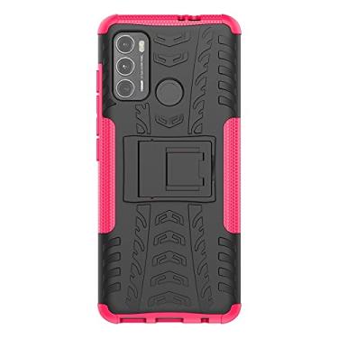 Imagem de For Motorola Moto G60 Tire Texture Shockproof TPU+PC Protective Case with Holder