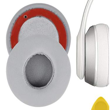 Imagem de Peças de substituição para fones de ouvido Geekria por Dr. Dre Solo2, Solo 2.0 no ouvido, almofada de orelha/protetor de ouvido/tampas de ouvido/protetor de orelha, Cinza