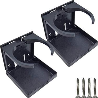Imagem de YOOHUA Suporte dobrável para copo de carro, 2 peças, porta-copos para caravanas, caminhões, trailers, vans, barco, casa, escritório