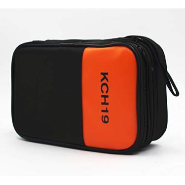 Imagem de TestHelper KCH19 Capa com zíper de camada dupla e acolchoada com alça de pulso para uso manual em multímetro, indicador de fase, termômetro, calibrador, medidor de grampo