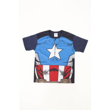 Imagem de Camiseta Infantil Capitão América - New Fashion