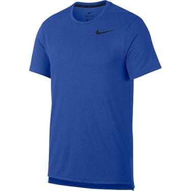 Imagem de Camiseta masculina Nike Hyper Dry, Game Royal/Htr/Black, XX-Large
