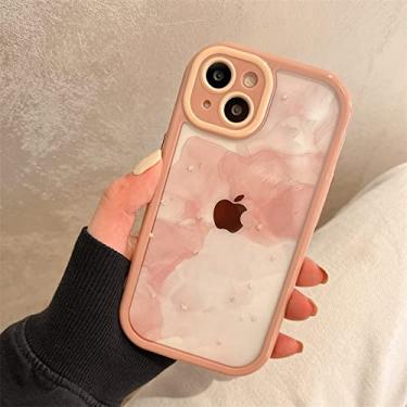 Imagem de Capa de telefone de geometria de pintura a óleo em aquarela para iPhone 13 12 11 Pro Max XR XS Max Soft Shockproof Bumper Clear Back Cover, T4, para iPhone X ou XS
